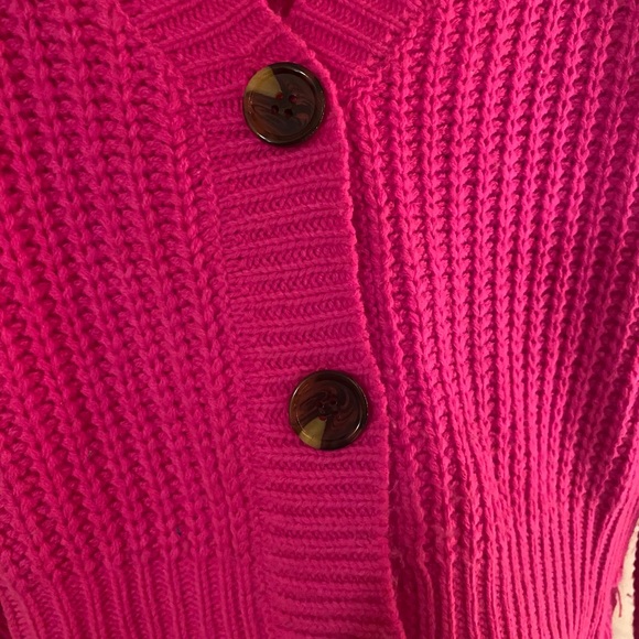 SOLD Distressed Button up Sweater - Picture 5 of 6